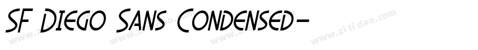SF Diego Sans Condensed字体转换
